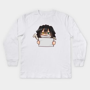 kimetsu no yaiba - Iguro Obanai Kids Long Sleeve T-Shirt